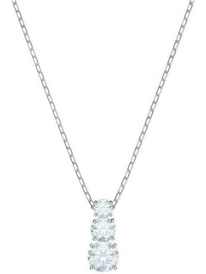 Swarovski Attract Trilogy Pendant 5414970, Λευκό, Επιροδιωμενο