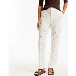 La Redoute Collections Ίσιο Γυναικείο Παντελόνι με Δαντέλα