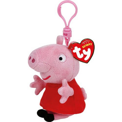 Λούτρινο Χνουδωτό Μπρελόκ Κλιπ Peppa Pig 8,5Εκ 1607-46131 TY Beanie Babies AS