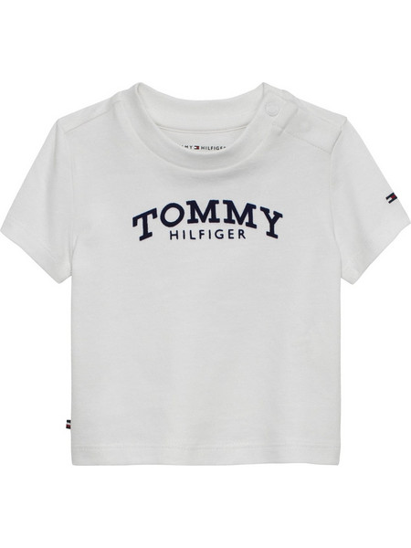 Tommy Hilfiger Βρεφική μπλούζα Monotype Logo KN0KN02146 YBR - White