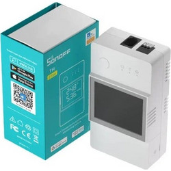 Sonoff THR320D TH Elite Έξυπνος Διακόπτης Παρακολούθησης Θερμοκρασίας και Υγρασίας WiFi (Λευκό)