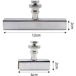 HBAR-0612 ΣΕΤ ΜΕΤΑΛΛΙΚΑ ΤΡΑΒΗΧΤΙΚΑ ΜΠΑΡΕΣ UNIVERSAL, 6CM, 12CM