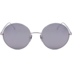 Isabel Marant IM0016S 010 Γυναικεία Γυαλιά Ηλίου Στρογγυλά Μεταλλικά Ασημί με Μαύρο Φακό