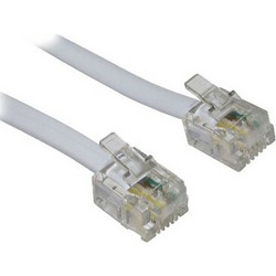 Powertech POWERTECH καλώδιο τηλεφώνου CAB-T028 RJ11 6P4C, CCA, 20m, λευκό
