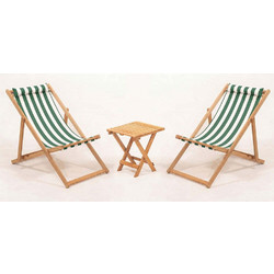Τραπεζαρία Κήπου Myn (Σετ 3Τμχ) 644MYD1188 40x40x40cm White-Green 2 Θέσεων
