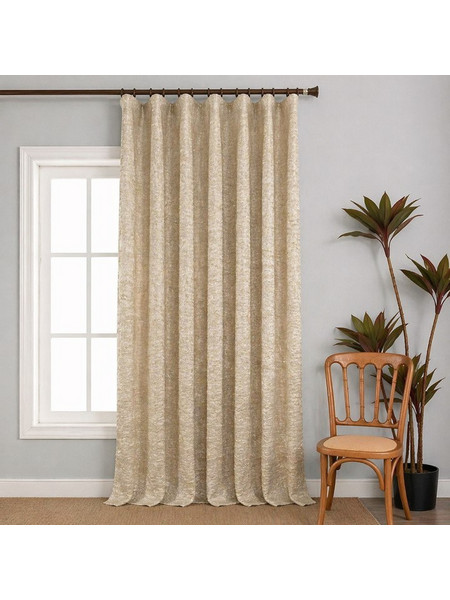 Κουρτίνα με Τρέσα Saloon Beige 270x270cm Galifas 6073904 - Galifas