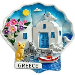 Tουριστικό μαγνητάκι Souvenir - Σετ 12pcs - Greece - 678619