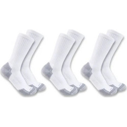 Κάλτσες Midweight Cotton Crew 3-Pack Λευκές Carhartt - Λευκό