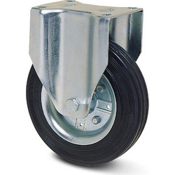 Ροδά Λάστιχο μεταλλική ζάντα 180mm με βάση 170Kg αντοχή
