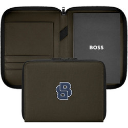 HUGO BOSS HTM612T Ντοσιέ A5 Varsity Forest Green Zip Folder