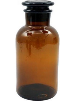 Μπουκάλι γυάλινο καφέ 1000ml/10.2x22cm - Plastona