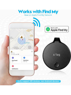 Mini GPS Tracker smart Finder X Tag για Apple - ΛΕΥΚΟ