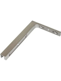 Αντηρίδα ανοξείδωτη γωνιακή 22cm x 14cm τοίχο - γυαλί