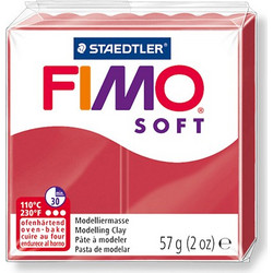 Staedtler Πηλός 57gr Fimo Soft Cherry Red