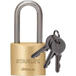 Stanley Λουκέτο 20mm με 3 Κλειδιά Gold