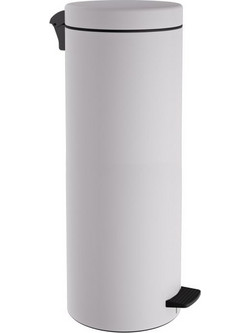 Χαρτοδοχείο 16 Lit Soft Close, No Inner Bucket - Matt White, Pam & Co, O20 x H55 (cm) 16-2053-033