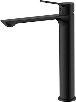 RAVENNA Izza Tall Matt Black Μπαταρία Νιπτήρος