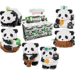 KAWAII BOX - Happy Panda - Construction Kit (6pcs) 300 to 355pcs