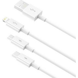 ΚΑΛΩΔΙΟ USB 3 in 1 TypeC/Lighting/Micro 1.2m 3.5A Super series Baseus CAMLTYS-02