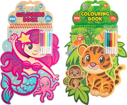ΒΙΒΛΙΑ ΖΩΓΡΑΦΙΚΗΣ COLOURING MOXY ΜΕ ΧΡΩΜΟΣΕΛΙΔΕΣ ΣΕ ΣΧΗΜΑ 20 ΦΥΛΛΑ (2 σχέδια)