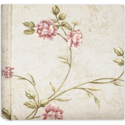 Άλμπουμ JARDIN βιβλιοδεσίας με κουτί 24x24 cm 40 σελίδες με λευκό χαρτόνι και ρυζόχαρτα (ALBUM JARDIN PINK 24X24)