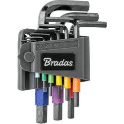 ΑΛΛΕΝ ΣΕΤ 9 ΤΕΜΑΧΙΩΝ 1.5-10mm ΚΟΝΤΑ DIY-HKH71-SH/B BRADAS
