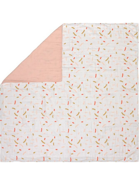 Laessig Little Mateys Sprinkles Κουβέρτα Αγκαλιάς Bamboo Spicy Orange 100x100cm