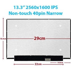 Οθόνη για λάπτοπ 13.3" NE133QDM-N60 2560x1600 IPS 40 Pin Narrow LED