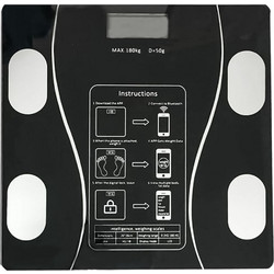 Aerbes Smart Ζυγαριά με Λιπομέτρηση & Bluetooth AB-J178 Black