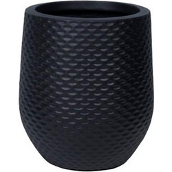 MarHome Κασπώ Fiberclay Μαύρο Φ28x32cm 06-94819-S