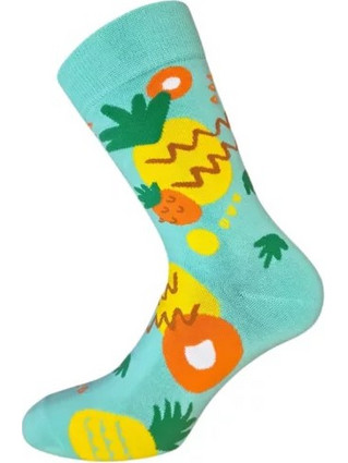 Tropical mix Πολύχρωμες Κάλτσες Ανανάς Cotton Blend 38-45 SF06