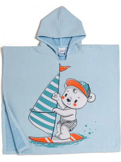 Melinen Home Surfer Παιδικό Πόντσο Θαλάσσης Γαλάζιο 60x60cm