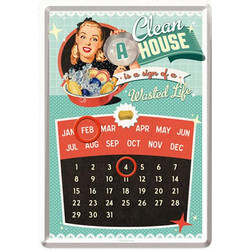 Ημερολόγιο - ευχετήρια κάρτα Clean house Nostalgic Art 10241