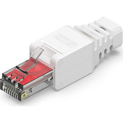 POWERTECH βύσμα δικτύου RJ45 CAB-N350, CAT 6A UTP, tool-free, λευκό