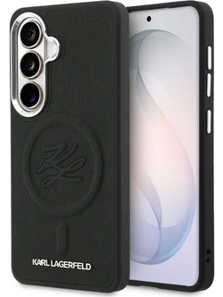 Karl Lagerfeld Embossed Ring Initials MagSafe Back Cover Black (Samsung Galaxy S26)