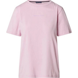 North Sails- Γυναικεία Κοντομάνικη Μπλούζα T-Shirt tonal logo 093524-000-0570 Ροζ