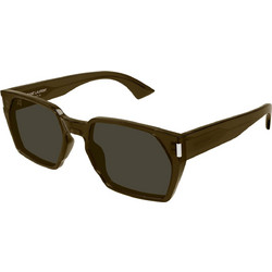 Saint Laurent SL894 004 Γυναικεία Γυαλιά Ηλίου Τετράγωνα Κοκάλινα Πράσινα με Καφέ Φακό