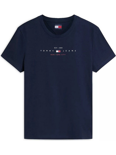 TOMMY JEANS TJW REG US LINEAR SS TEE DW0DW22789-C1G DarkBlue