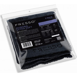 Fresso - Πετσέτες Μικροΐνας Aurora Ultra Soft 40 x 40 cm 350 g/m με Μακριά Ίνα και Άκρες Κοπής Laser - Σετ 3 Τεμ. (390624/FRE) - Fresso - 390624/FRE