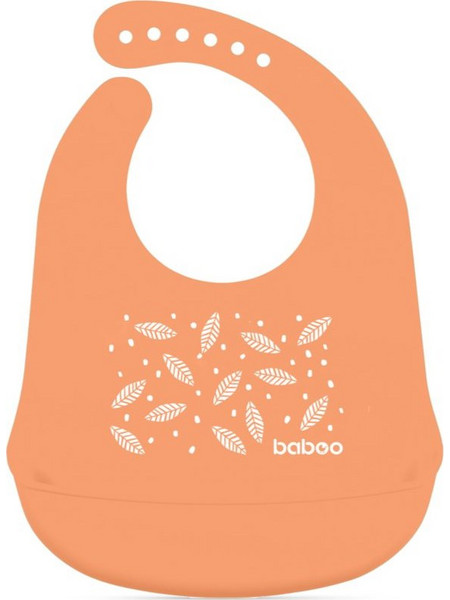 Baboo Silicone Bib σαλιάρα Peachy Keen, 4m+ 1 τμχ