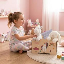 Unicorns κουτιά αποθήκευσης (σετ 2 τμχ) (5590)
