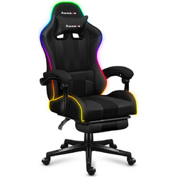 Huzaro Force 4.7 Καρέκλα Gaming Mesh με Υποπόδιο και RGB Μαύρη