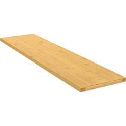 vidaXL Ράφι Τοίχου από Μπαμπού - 80x20x1,5, 80 x 20 x 1.5 cm