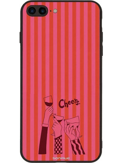 Sonique Stripe Stories Series Θήκη με Σχέδιο «Cheers» (iPhone 8 Plus / 7 Plus)