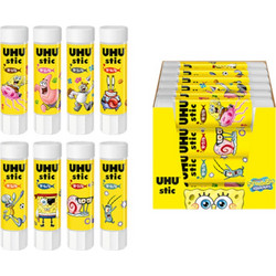 UHU Κόλλα Stick Sponge Bob 8 Σχέδια 8.2 gr 40267609