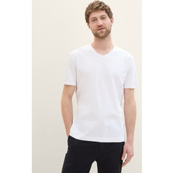 Tom Tailor Ανδρικό T-Shirt V-Neck 1041822-20000 Λευκό