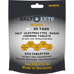 Saltolyte Salt & Electrolytes Mango 60 Μασώμενα Δισκία