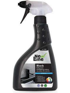 NEW LINE Black Καθαριστικό Αλάτων και Αντιθαμβωτικό για Μαύρα Είδη Υγιεινής 500ml