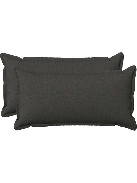 vidaXL Κάλυμμα Μαξιλαριού 2 τμχ. HOUTEN Σκούρο Γκρι 40 x 70 cm