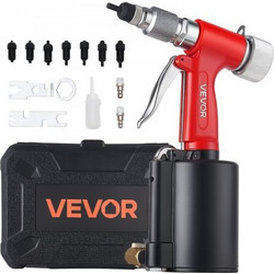 VEVOR Πνευματικό Περιτσίνι Παξιμάδι Gun Kit με 8PCS SAE & Metric Gun Heads, M4 M5 M6 M8 M10 1/4" 5/16" 3/8" 2680LBS Force, Air Rivet Nut Tool for Automobile, Construction, Industrial Manufacturing